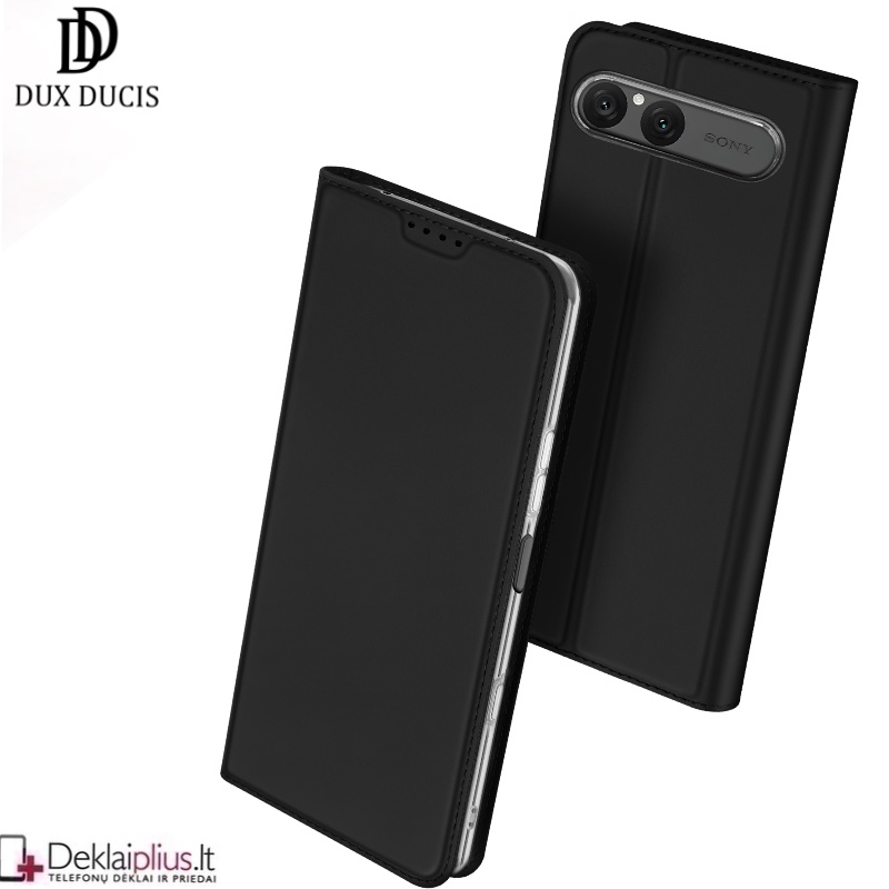 Dux Ducis Skin Pro dirbtinės odos dėklas - juodas (Sony Xperia 10 VII) Dux Ducis Skin Pro dirbtinės odos dėklas - juodas (Sony Xperia 10 VII)
